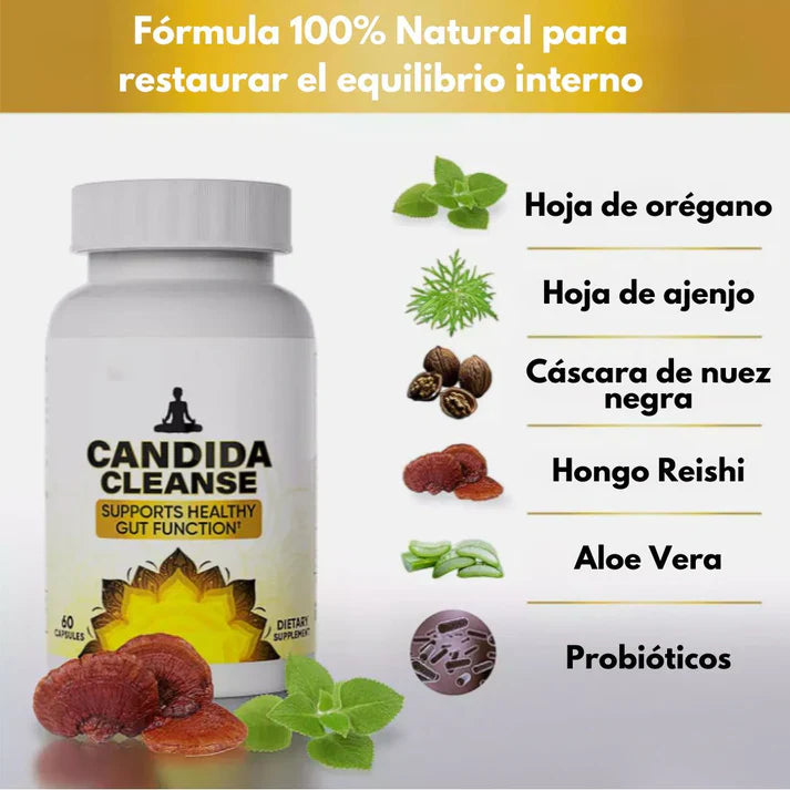 CANDIDA CLEANSE™ DETOX INTESTINAL - ORIGINAL USA - 60 CÁPSULAS