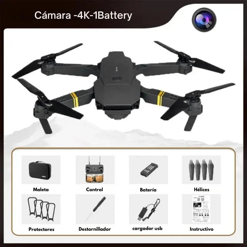 SKY DRONE: DRONE CON 2 CÁMARAS DE VIDEO WIFkI HD + REGALO (MORRAL ULTRA EXCLUSIVO)