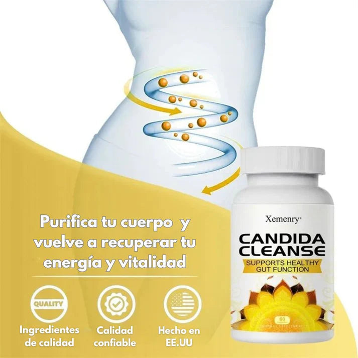 CANDIDA CLEANSE™ DETOX INTESTINAL - ORIGINAL USA - 60 CÁPSULAS