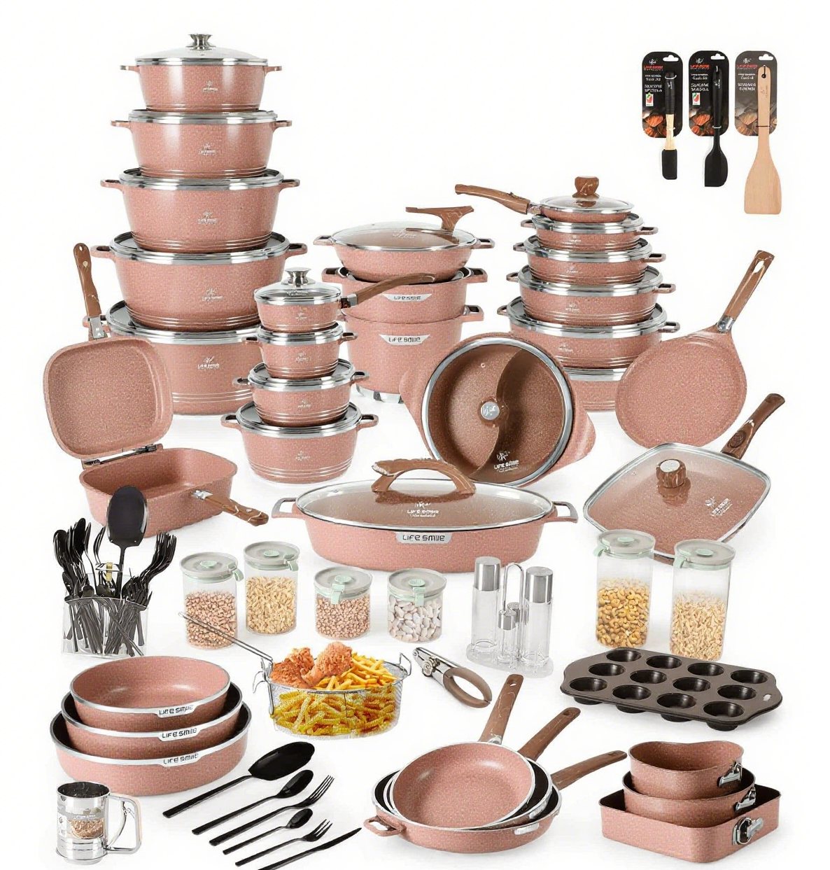 Set Premium de Cocina Completo – 134 Piezas para tu Hogar