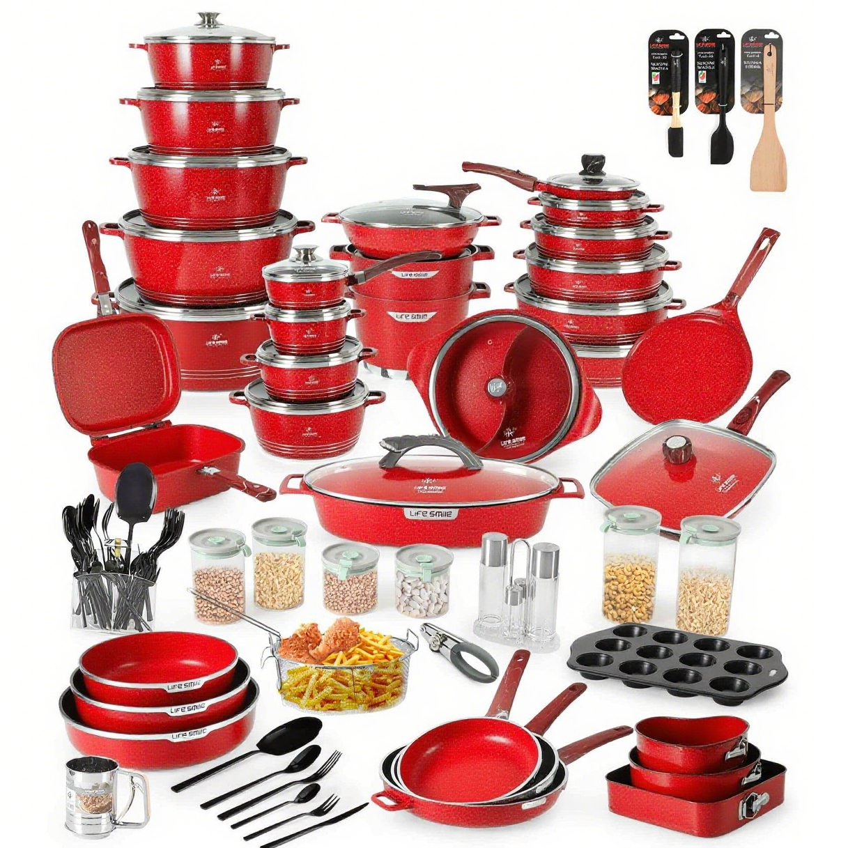 Set Premium de Cocina Completo – 134 Piezas para tu Hogar