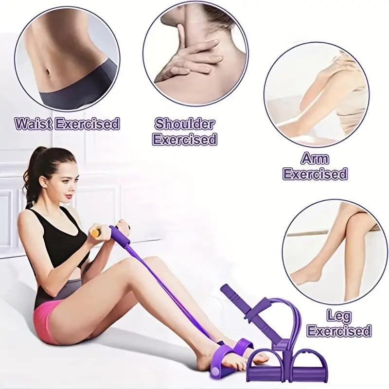 BANDA DE EJERCICIOS CON PEDAL | MEJORA TU CUERPO DESDE CASA